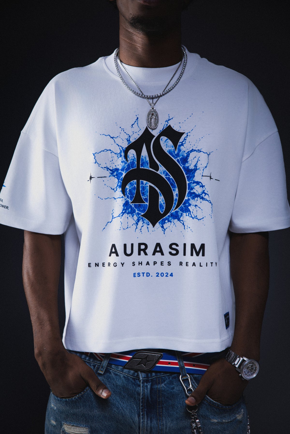 AURA Tee — Blue