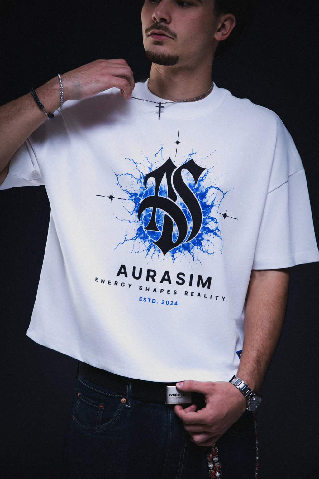 AURA Tee — Blue