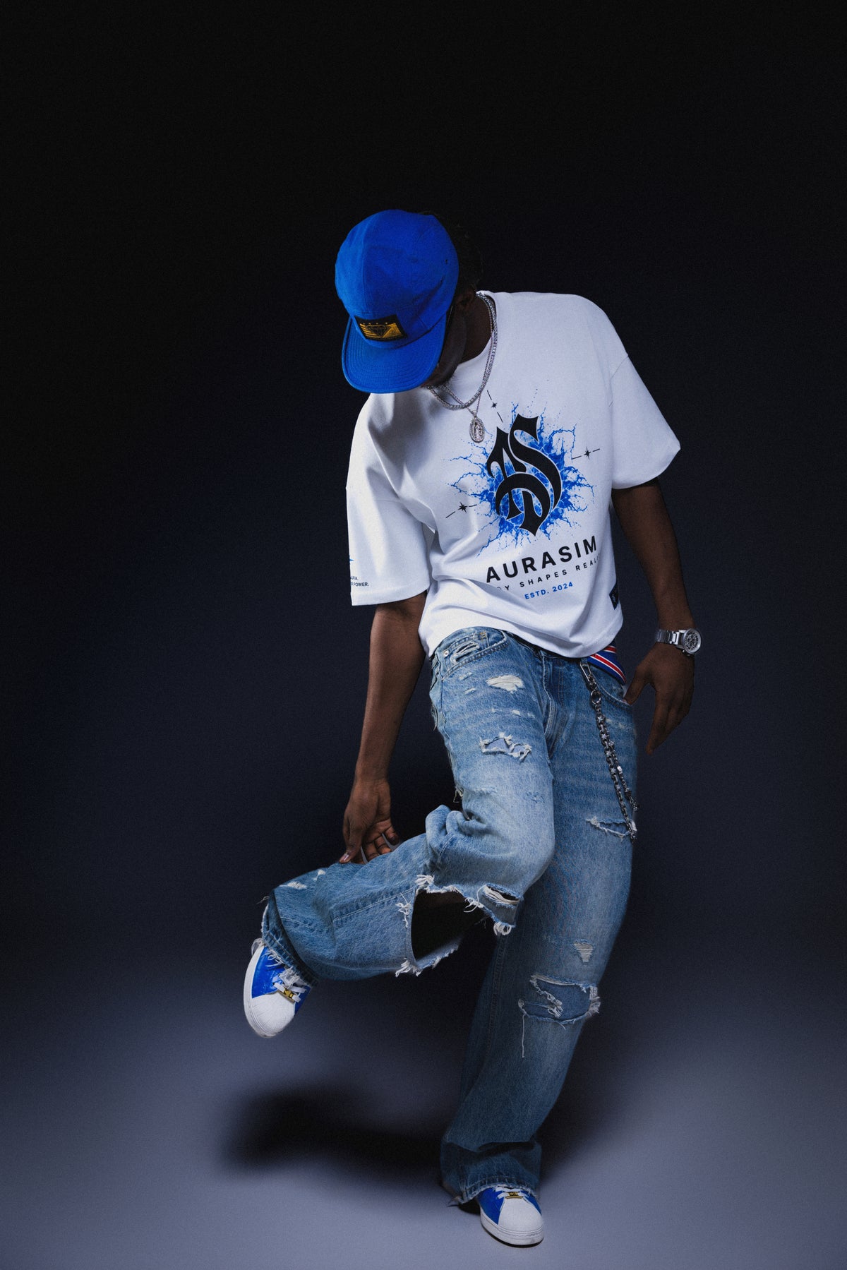 AURA Tee — Blue