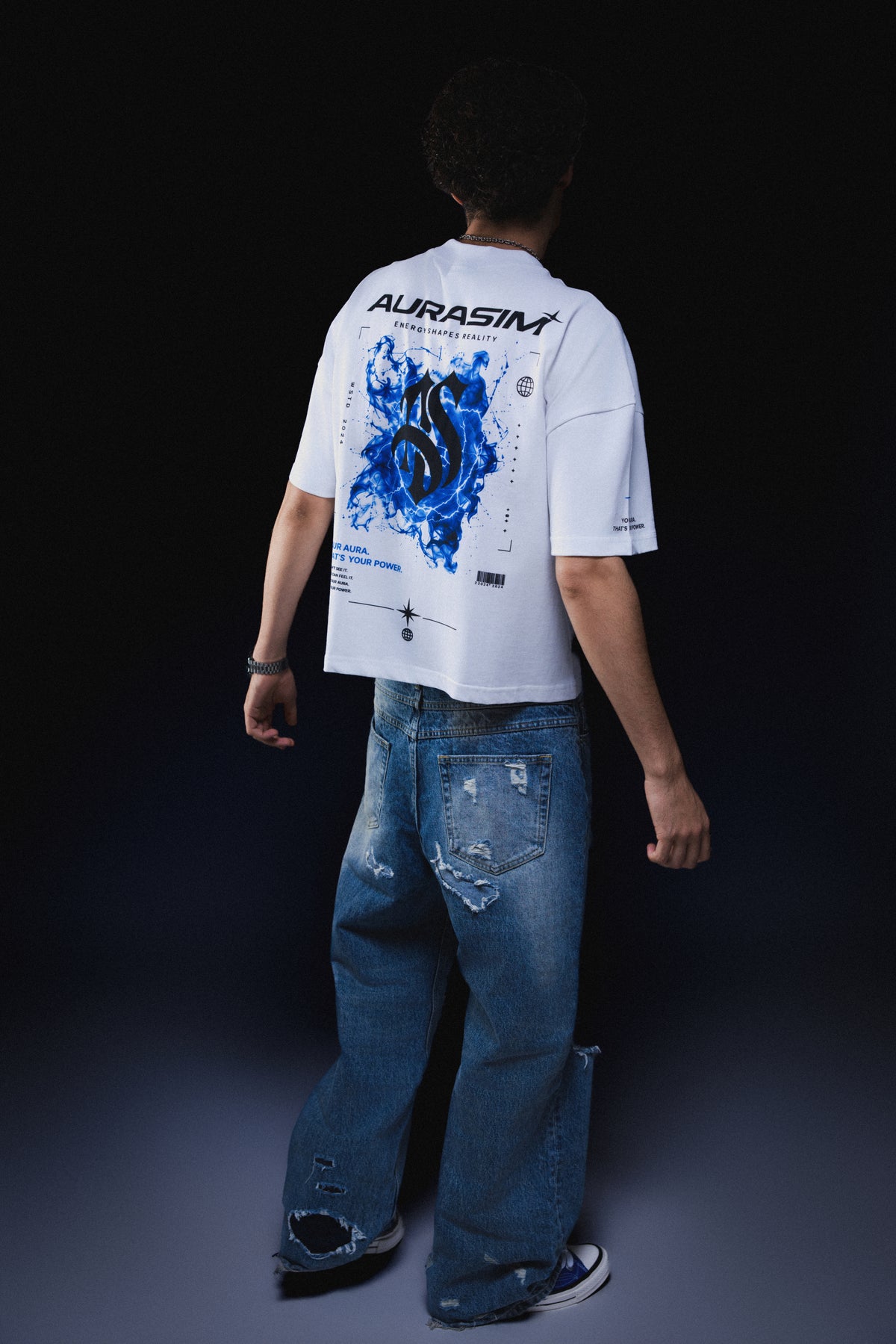 AURA Tee — Blue