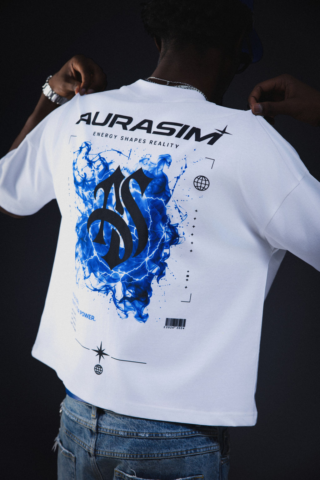 AURA Tee — Blue