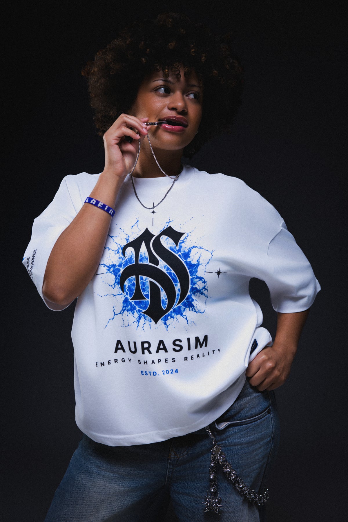 AURA Tee — Blue